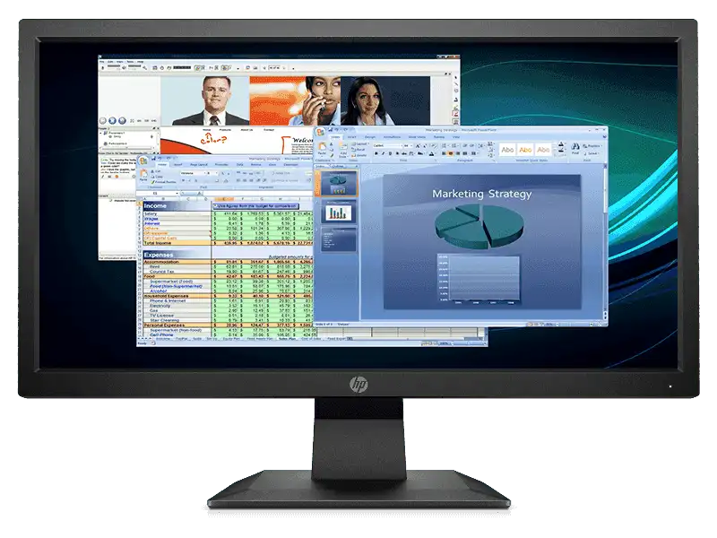 HP TFT P204V G4WXGA (5RD66AA#ACJ) (19.5" FHD Display || 60 Hz || HDCP Support || 1 Year Warranty)